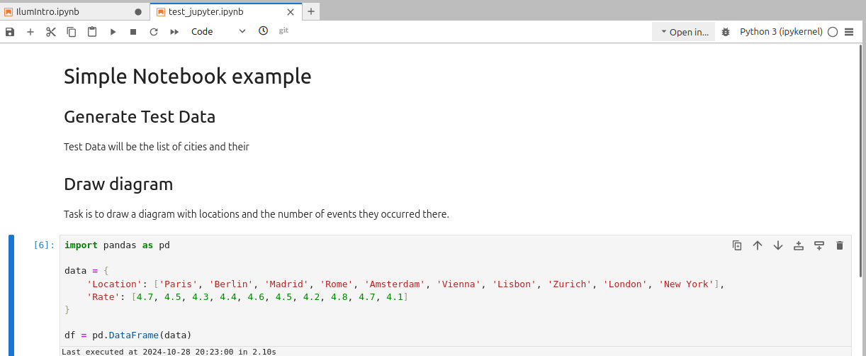 Jupyter on Ilum Jupyter notebook running PySpark interactively against an Ilum cluster
